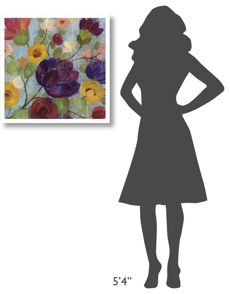 "Morning Floral Crop" Digital Paper Print by Silvia Vassileva, 26"x26"