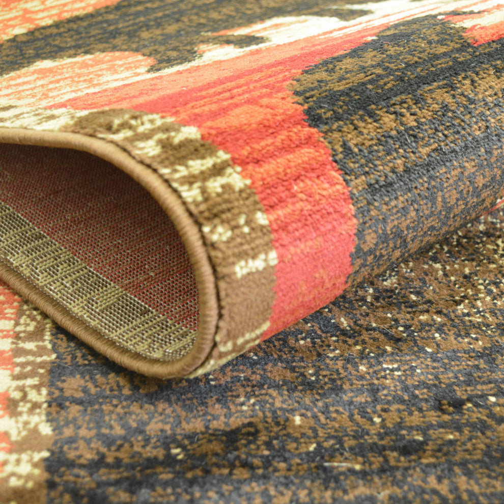 Hearthside Fossil Creek Multi Lodge Area Rug, 7'10"x9'10"