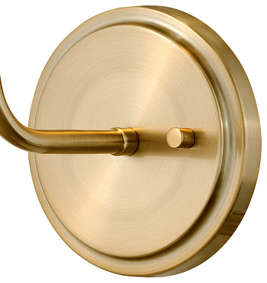 Hinkley Clarke 15.75" Wall Sconce, Black + Warm Brass