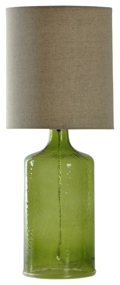 Seaglass Table Lamp, Green