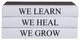 We Heal Quote Book Stack, S/3