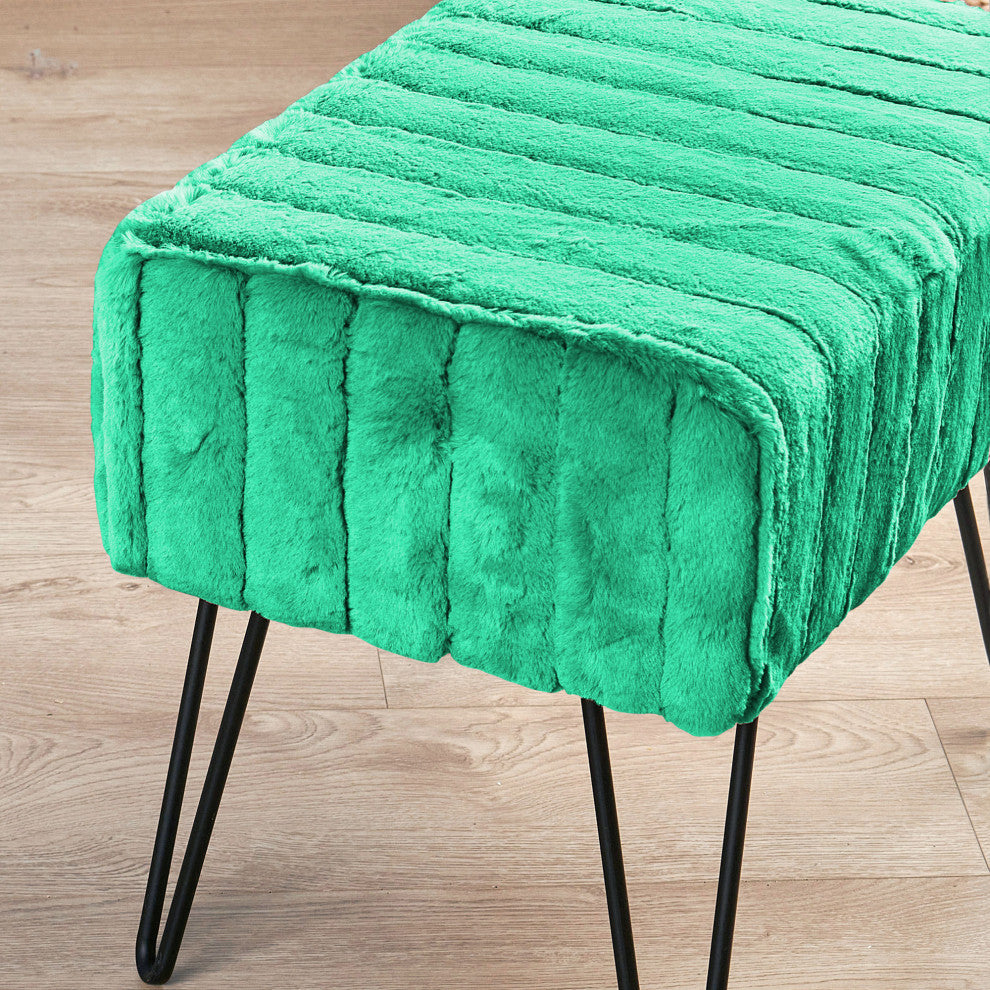 Serenta Super Mink Ottoman, Arcadia, 19''x13''x17''