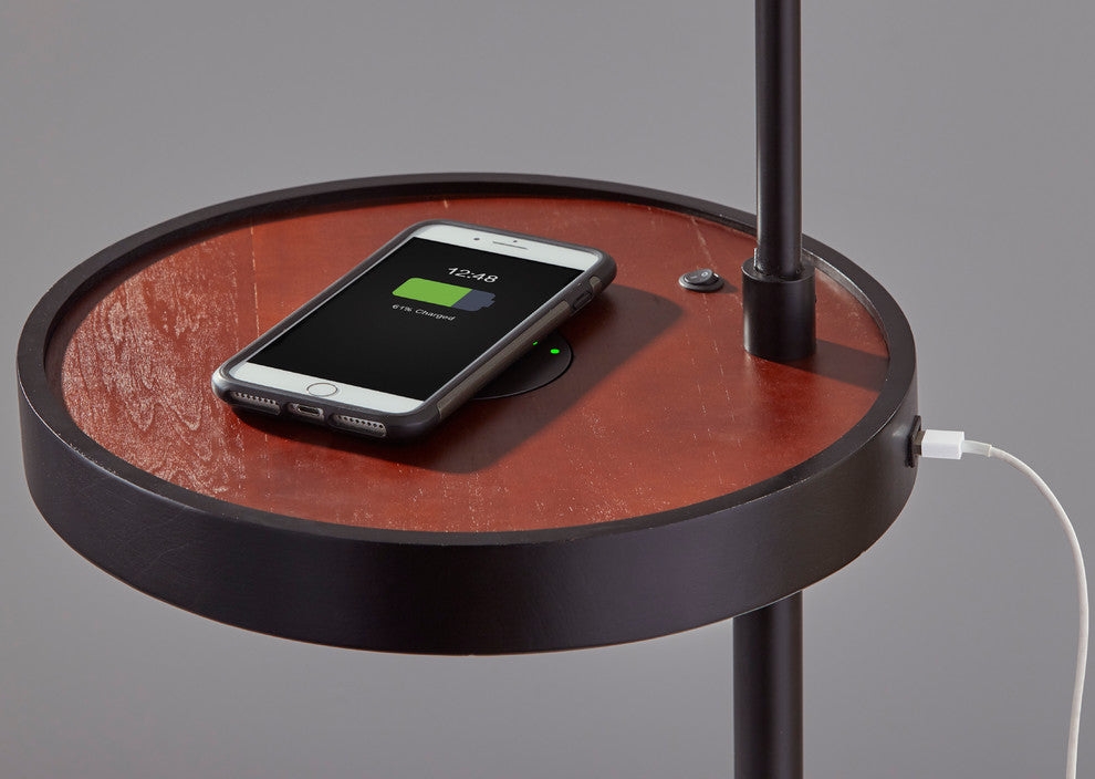 Oliver AdessoCharge Shelf Floor Lamp