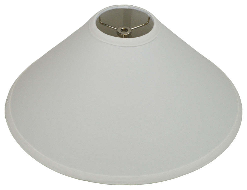 Fenchel Shades 4"x16"x9" Empire Lamp Shade, Linen Snow