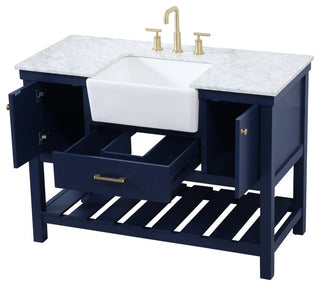 Home Living 22" Farmhouse Blue-Light Bathroom Vanity
