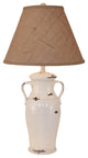 Heavy Distressed Light Nude Vase Table Lamp