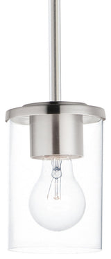 Maxim 90200CL Corona 5"W Mini Pendant - Satin Nickel