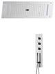5-Function Shower Set, Thermostatic Mixer, LED Ceiling Shower Head