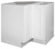 Traditional Corner Pantry Cabinet, Paneled Doors With Ample Storage Space, White