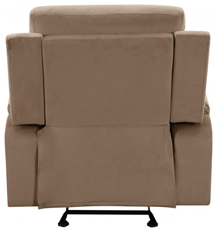 40" Modern Beige Fabric Chair