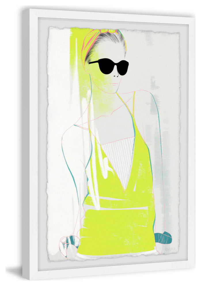 "Neon Fashion Trend" Framed Painting Print, 8x12