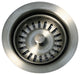 3 1/2" Waste Disposer Trim With Matching Basket Strainer, Pewter
