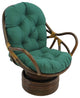 48"x24" Solid Twill Swivel Rocker Cushion, Green