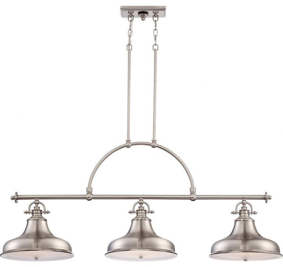 Quoizel Lighting - Emery - 3 Light Island-Brushed Nickel Finish - Emery - 3
