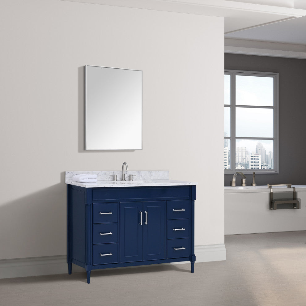 Avanity Bristol 48 in. Vanity Only in Navy Blue