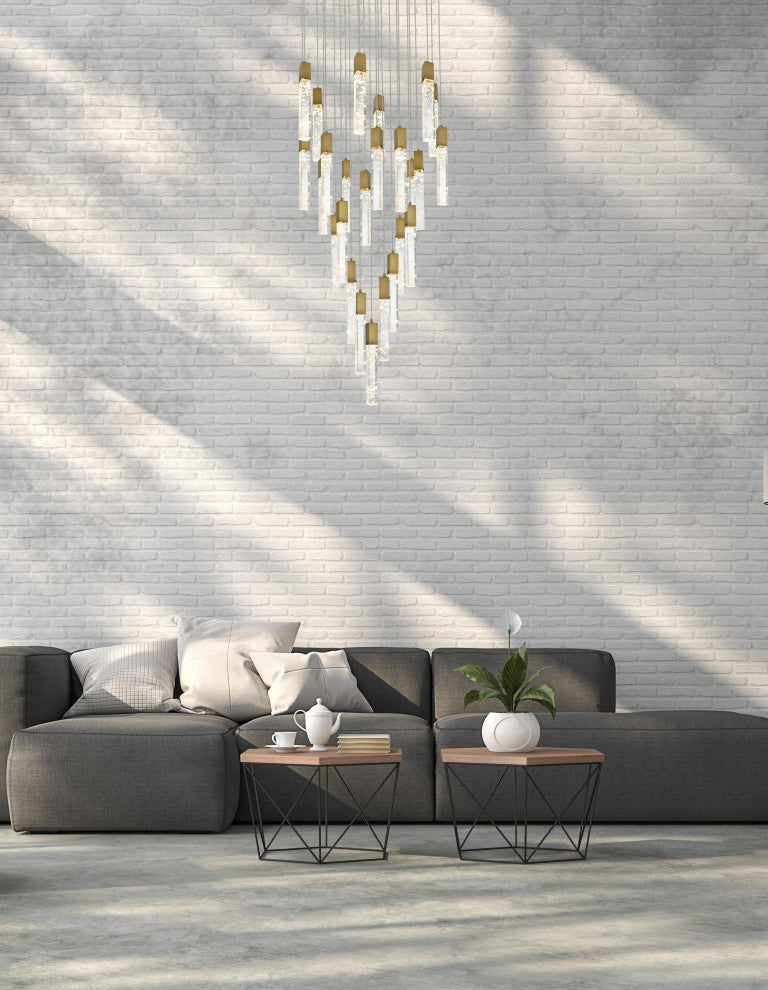 Home Living 42" Chandelier, Satin Gold