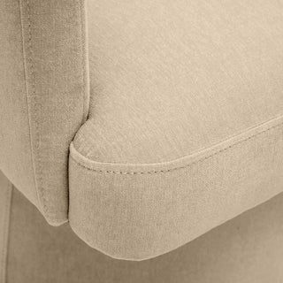 Kristen Rolling Desk Chair, Taupe