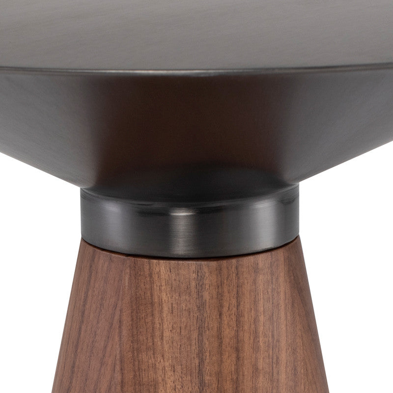 Iris Graphite Metal Side Table, HGNA553