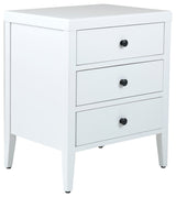 East at Main Webb Acacia Wood Rectangle Accent Table, White