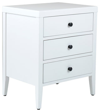 East at Main Webb Acacia Wood Rectangle Accent Table, White