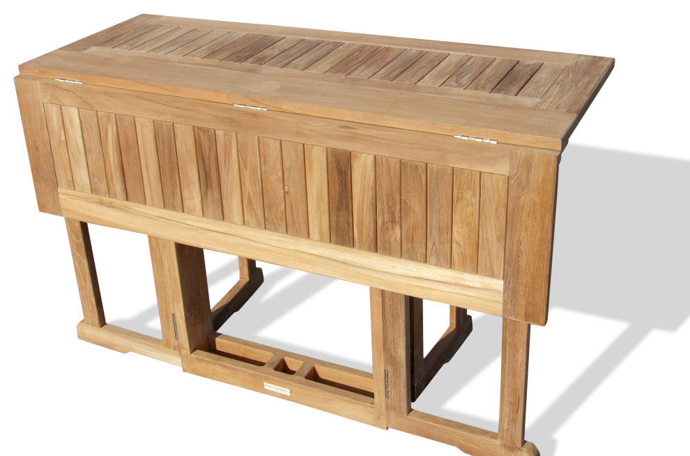 Grade A Teak 48x31 Rect Drop Leaf Table