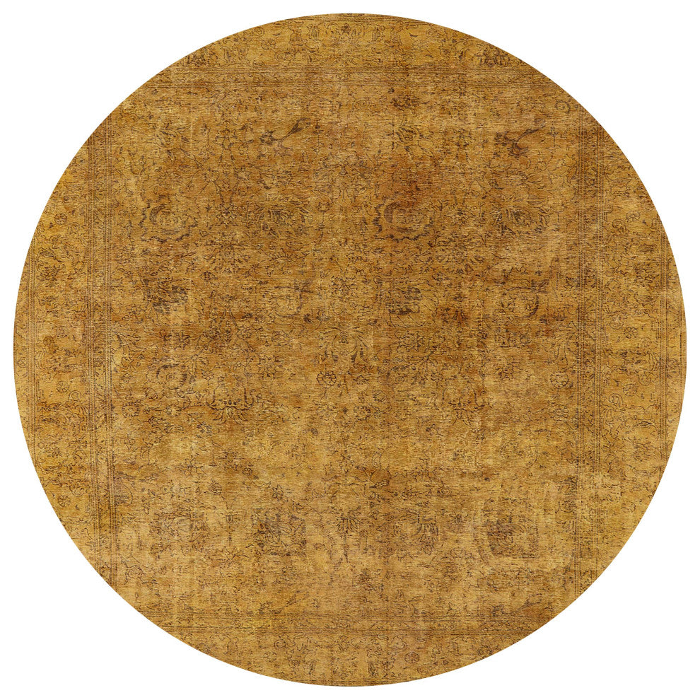 Ahgly Company Indoor Round Mid-Century Modern Area Rugs, 8' Round