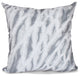 Shibori Stripe, Geometric Print Pillow, Gray, 18"x18"