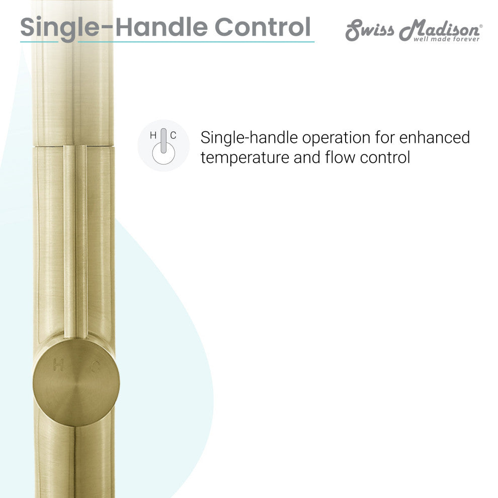 Chalet Single Handle, Pull-Down Kitchen Faucet, Brushed Gold