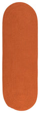 Colonial Mills Rug Reversible Flat-Braid, Oval Runner Rust Runner, Oval