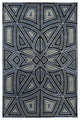 Kaleen Hand-Tufted Rosaic Wool Rug, Periwinkle, 9'6"x13'