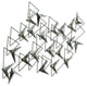 "Arrows" Hand Painted Etched Metal Wall Sculpture