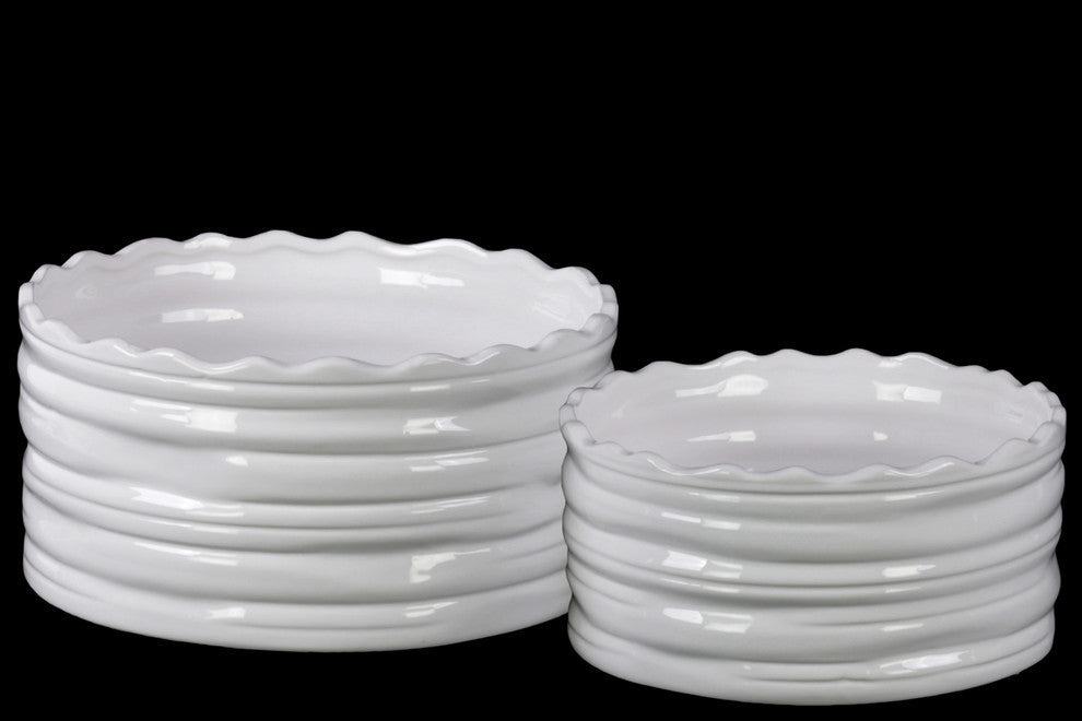 Ceramic Pots Coated, 2-Piece Set