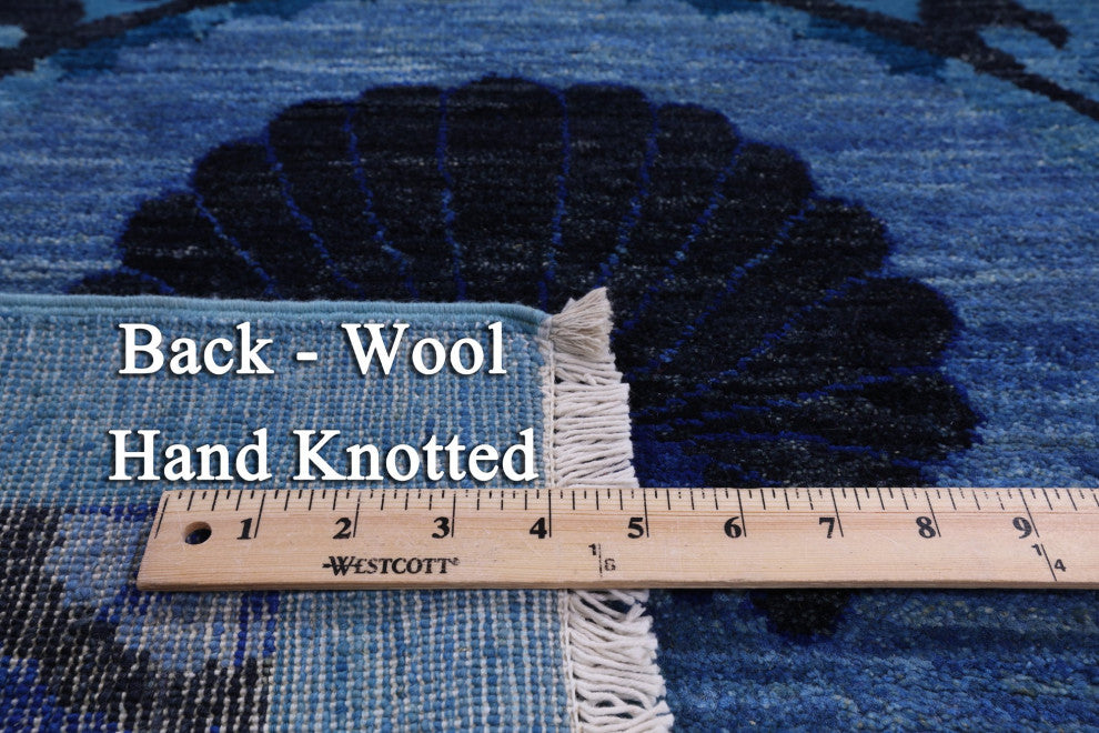 3' 2" X 11' 0" William Morris Handmade Runner Rug Q4545