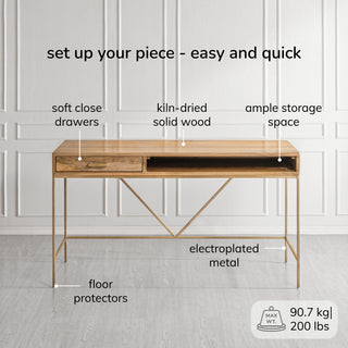 Bilbao Work Desk, Natural