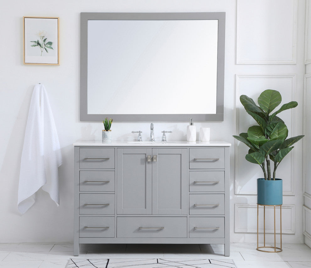 Isabel Grey 48" Single Sink Bathroom Vanity