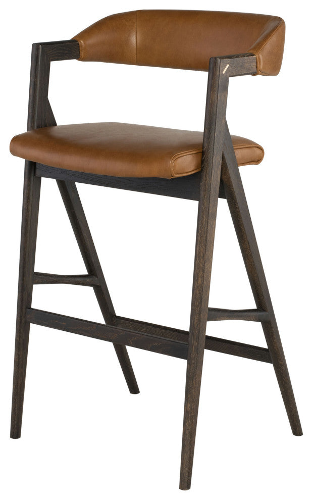 Anita Desert Leather Bar Stool