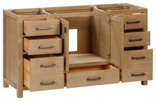 Avanity Modero 60" Single Vanity Only, Brushed Oak