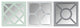 Set of 3 Geometric Wall Mirrors
