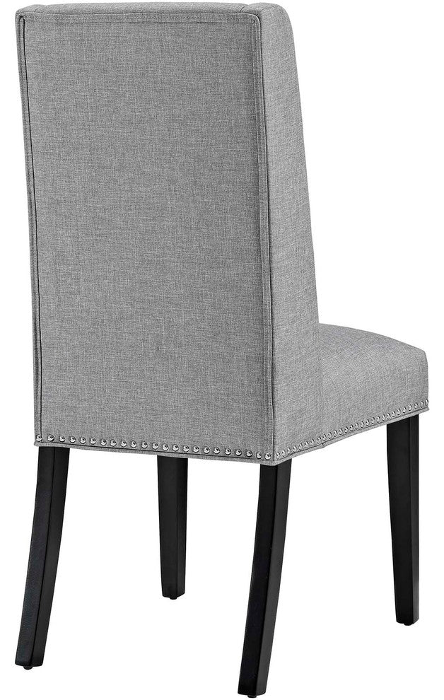 Baron Dining Chair Fabric Set of 2, Light Gray