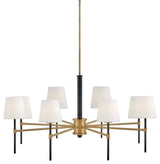 Hinkley Lighting 46956 Saunders 8 Light 40"W Chandelier - Black