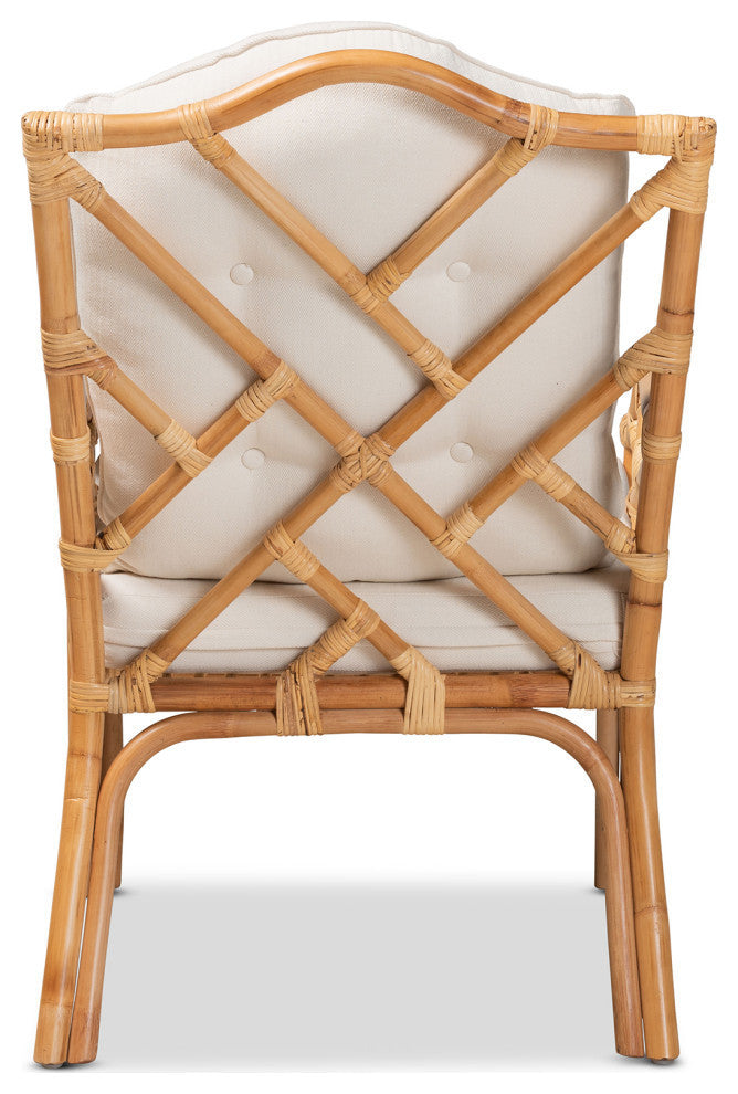 Aiszh California Coastal Rattan Arm Chair