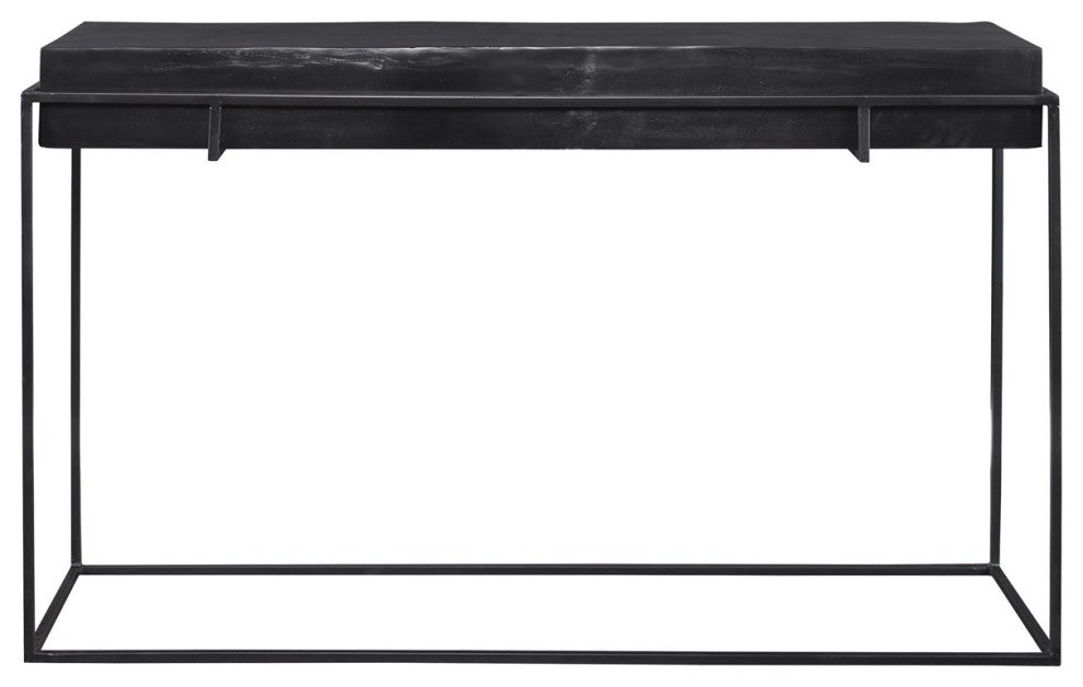 Uttermost Telone Modern Black Console Table 25110