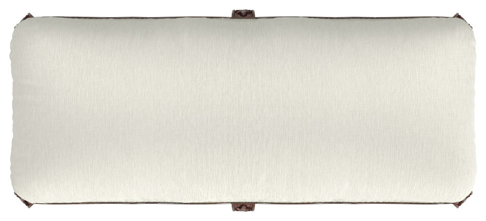 Michelline Upholstered 42"W Bench, Antique Cherry