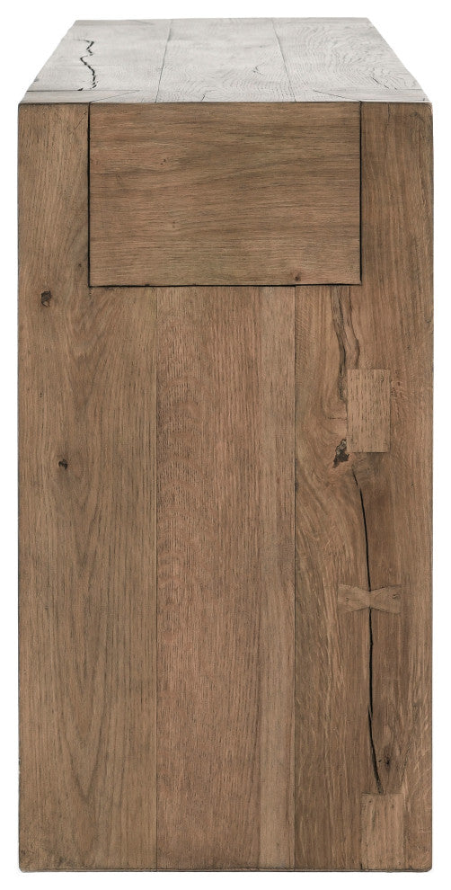 Bristol Cracked Oak 72" Console Table by Kosas Home, Brown