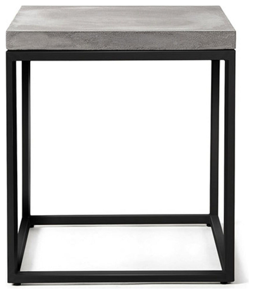 Lyon Beton Perspective Side Table | Black