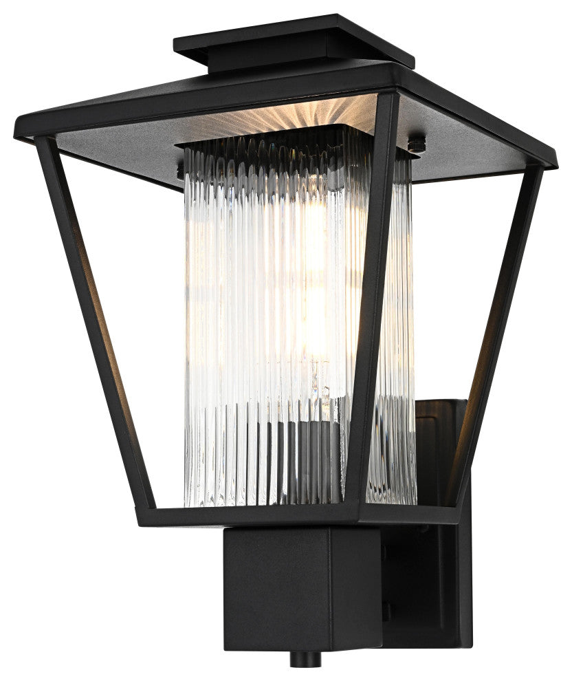 Home Living 10" Outdoor Wall Sconce, Black