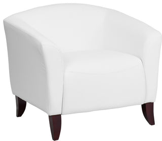 Modern White Leather Chair