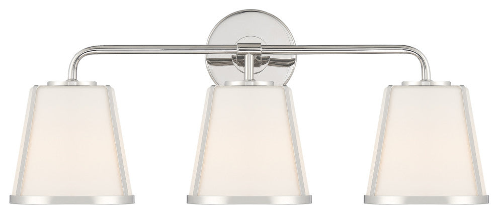 Fulton 3 Light Polished Nickel Bathroom Vanity