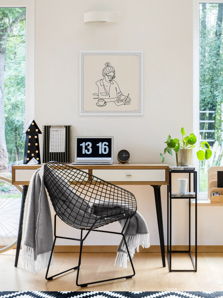 "The Doctor Is In" Framed Painting Print, 12x12