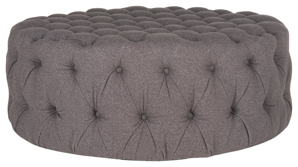 Safavieh Charlene Tufted Ottoman, Gray